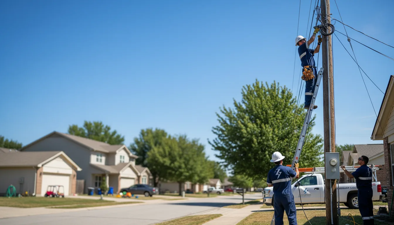 Residential electrician providing installation services in Gibson, LA